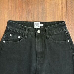 Princess Polly Black Cargo Denim Jeans